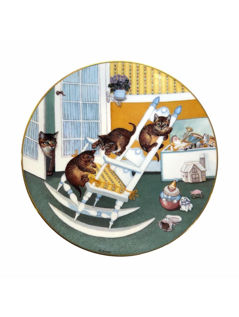 Vintage The Hamilton Collection Rock & Rollers Country Kitties Collector’s Plate